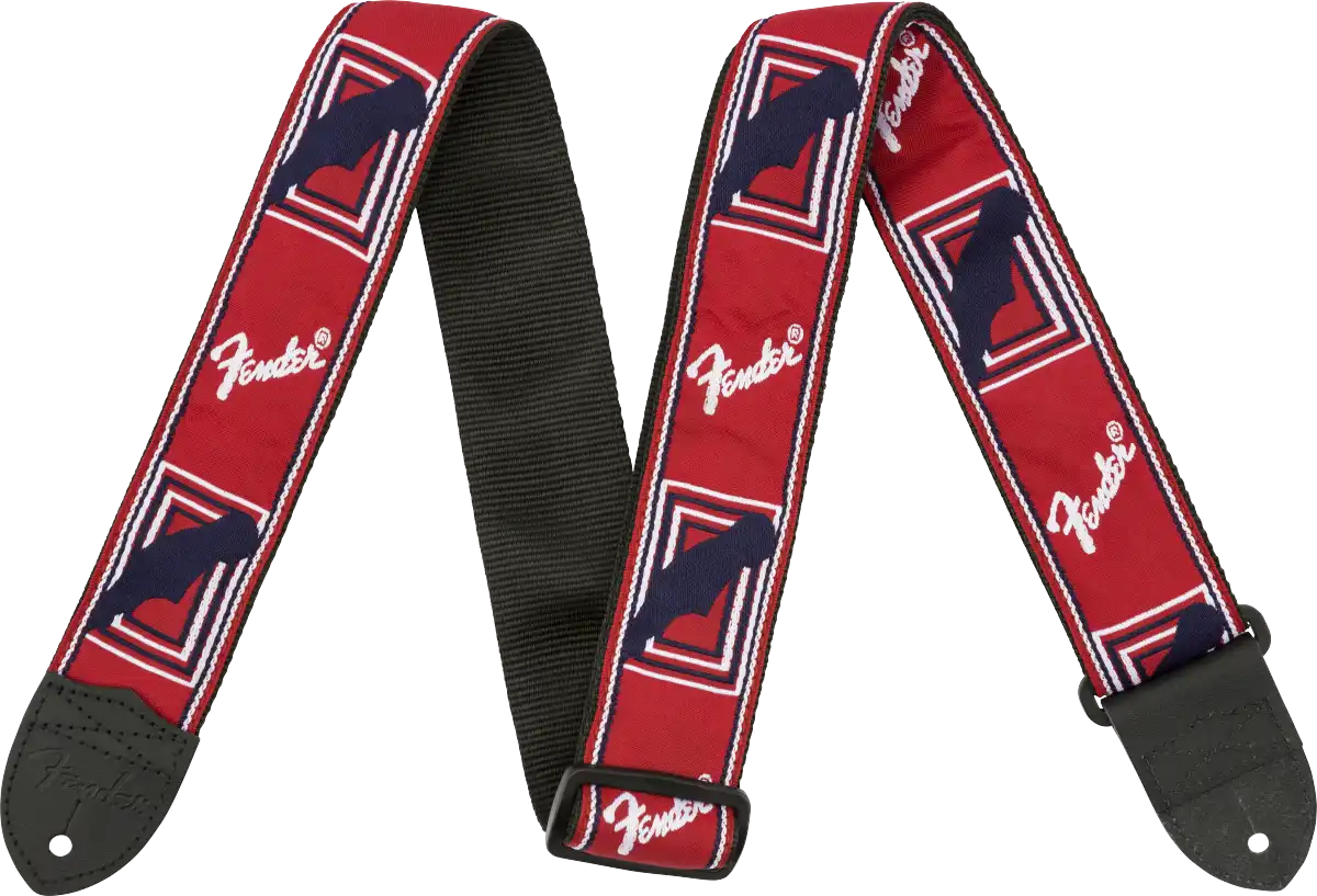 Fender Monogrammed Strap red/white/blue